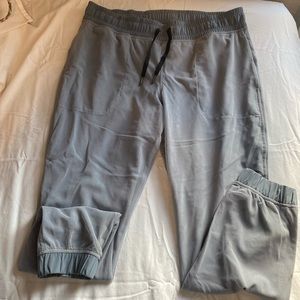 Lululemon joggers with mesh over lay
